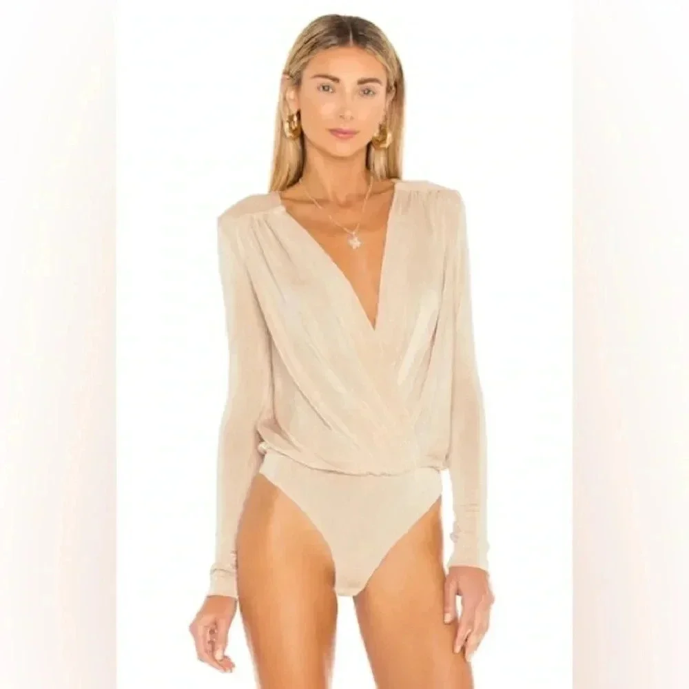 Free People Turnt Bodysuit in Blossom Pearl - Picture 2 of 7